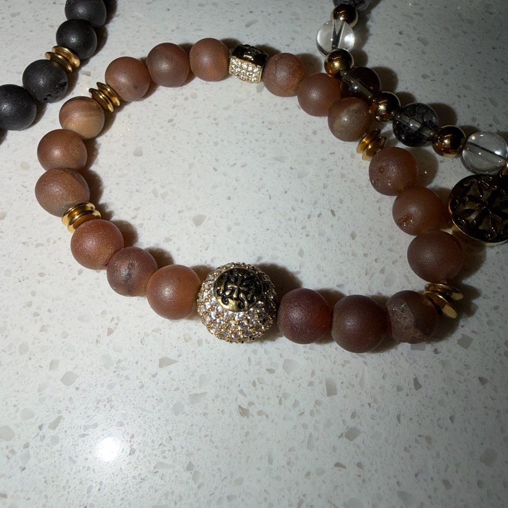 6 Rustic Cuff Stretch Bracelets - image 6